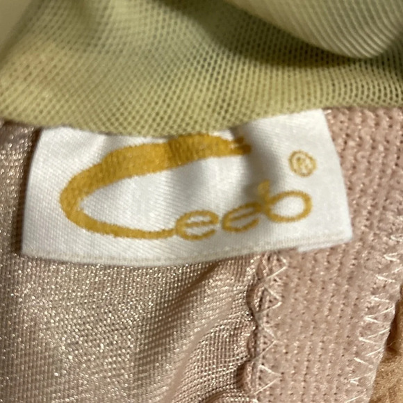 Vintage Ceeb gold label blouson one piece swimsuit rainbow stripe - Picture 13 of 16
